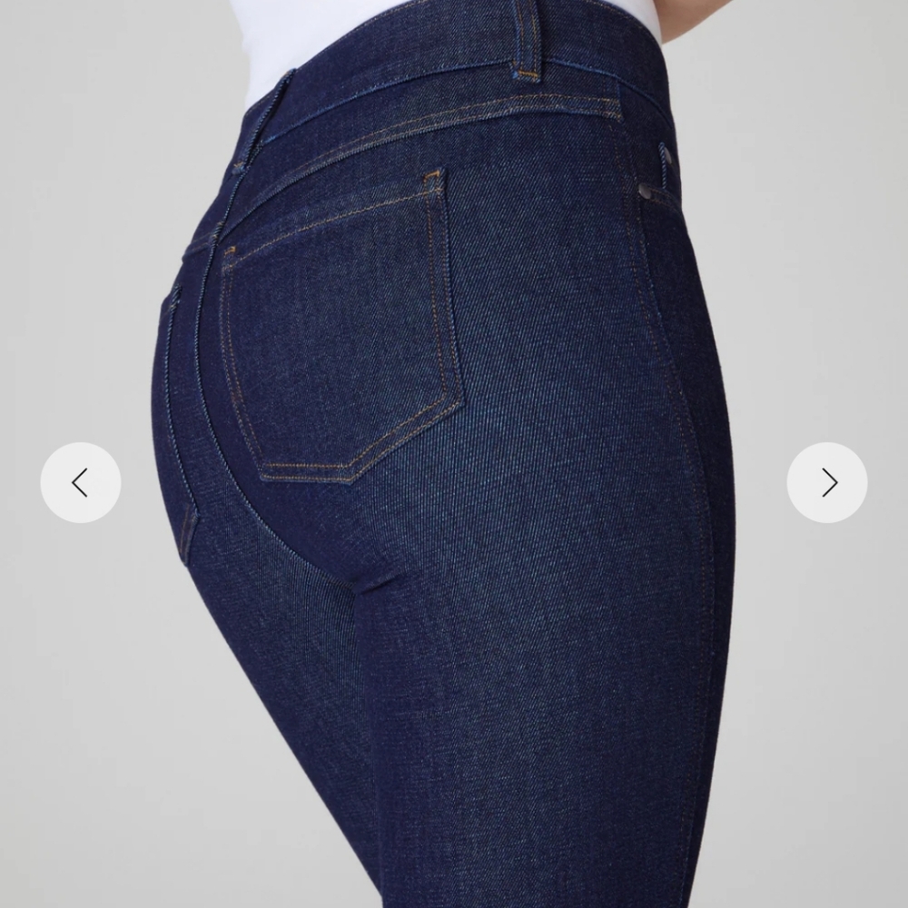 Spanx Kick Flare Jeans Raw Indigo Size M - Picture 8 of 10